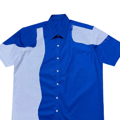 Blue Rift Cotton Shirt