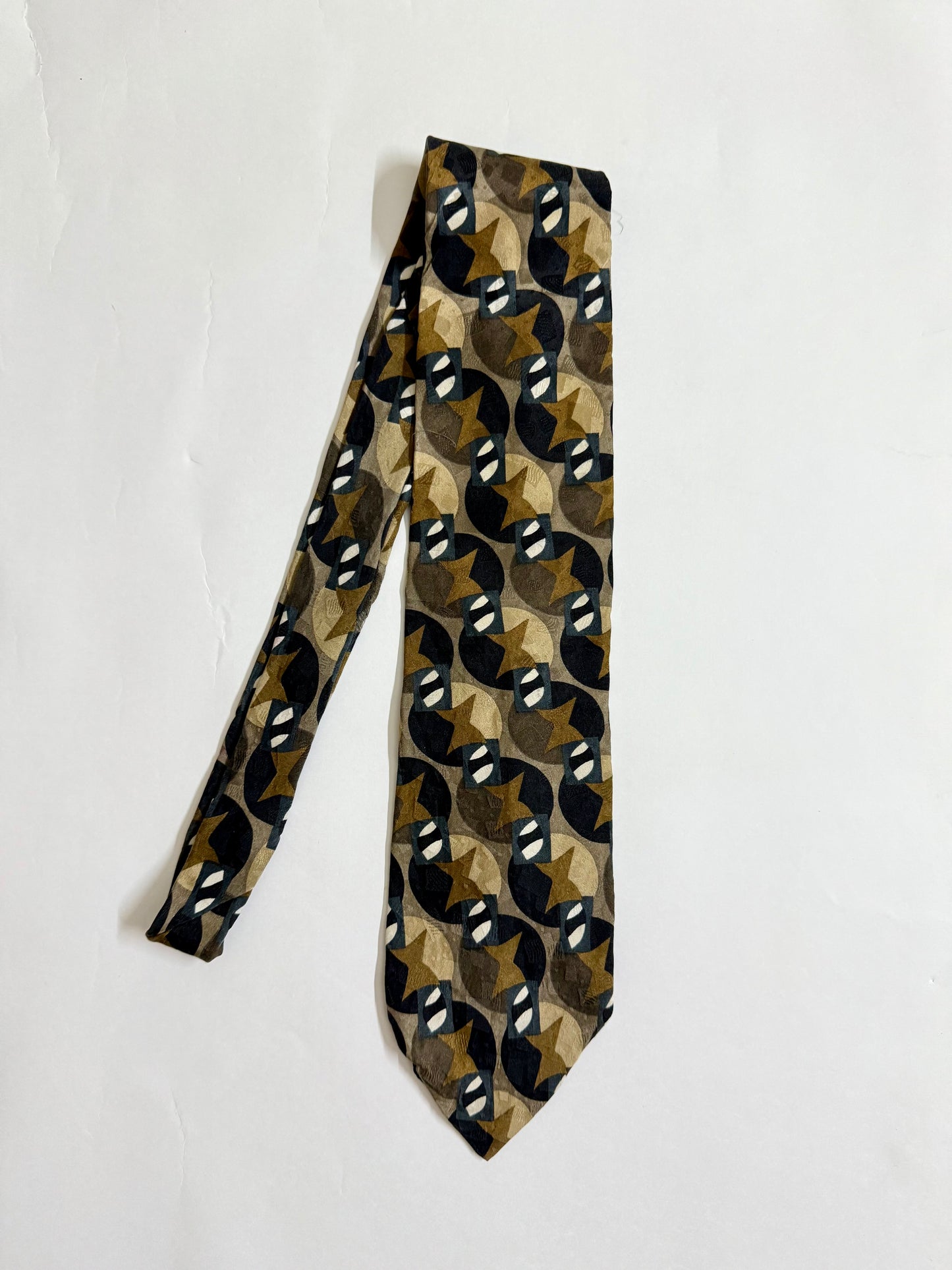 Ziggurat Vintage Silk Tie
