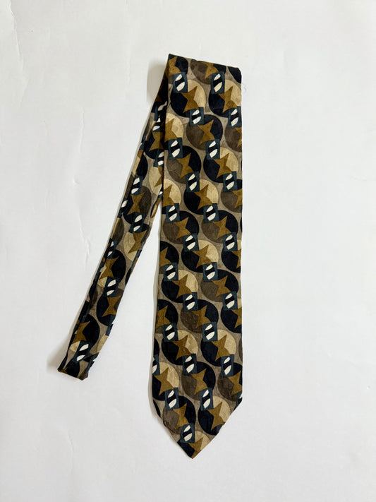 Ziggurat Vintage Silk Tie