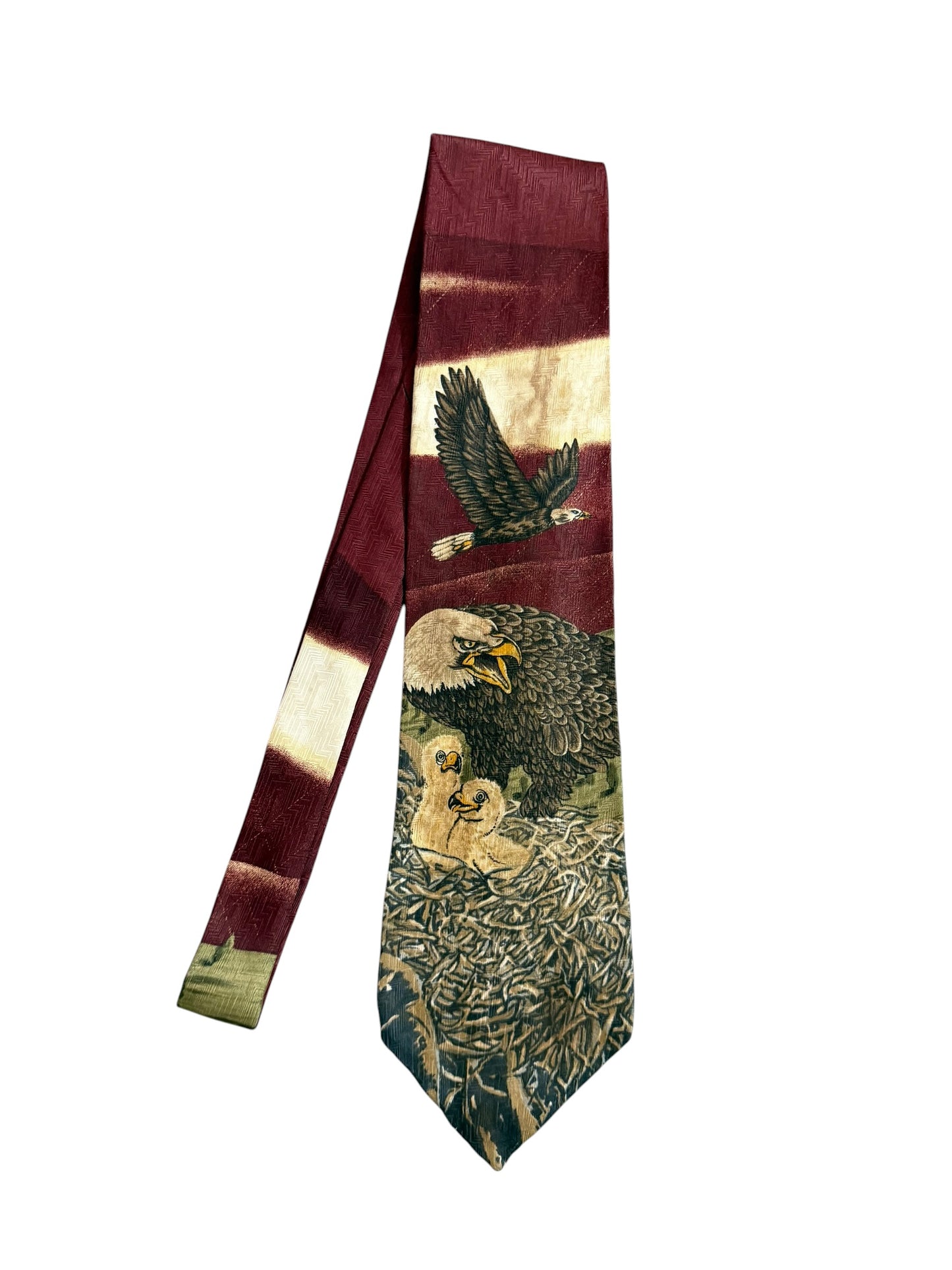 Animal Tracks Vintage Silk Tie