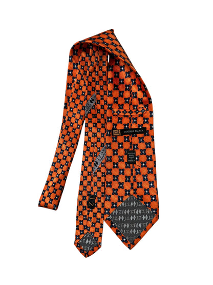 Double Black Vintage Silk Tie