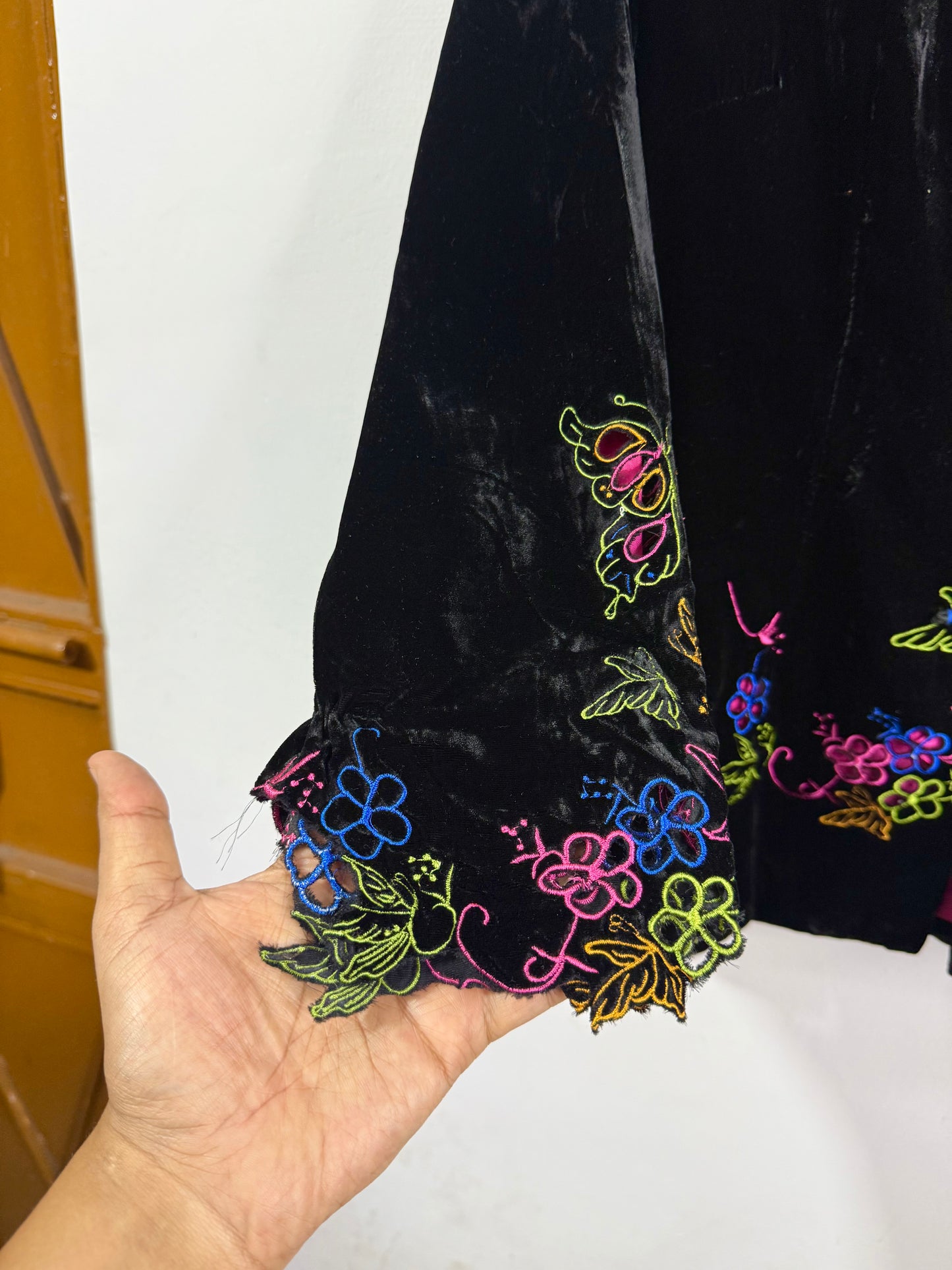 VELVET EMBROIDERED Vintage Jacket (Copy)