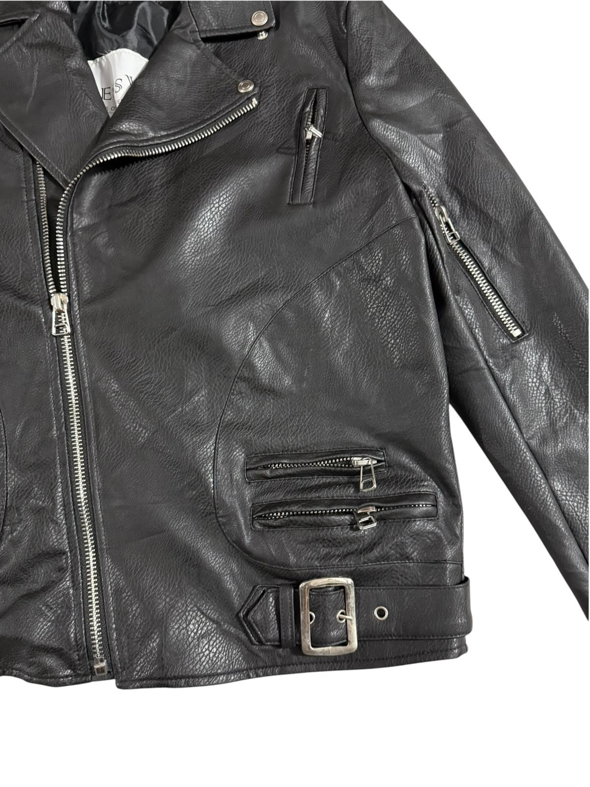 Dress Volume Leather Jacket
