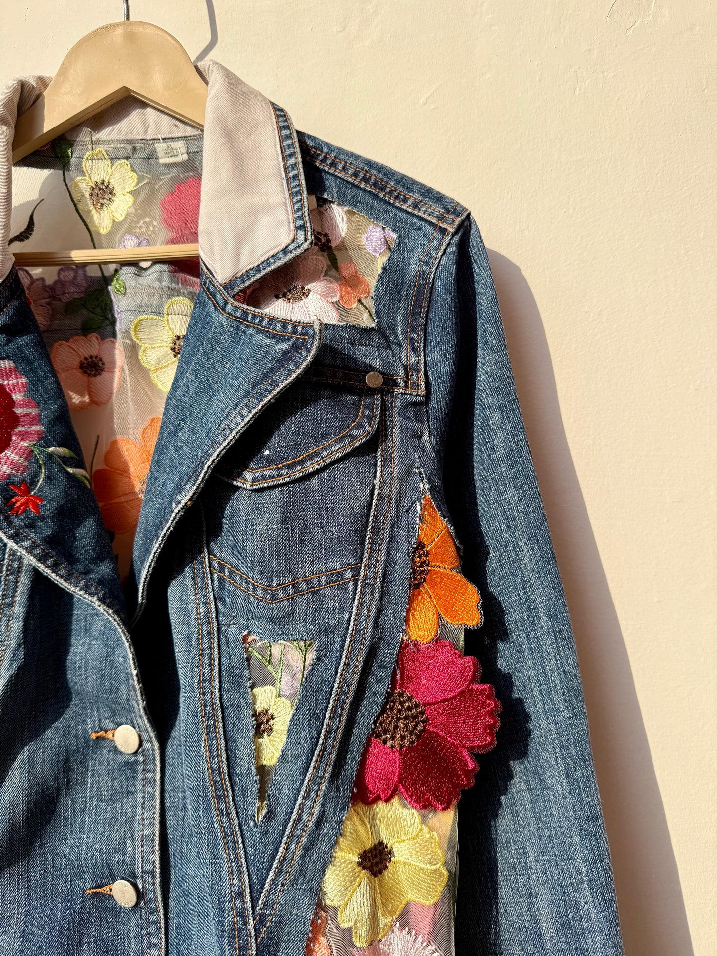 Customised cutwork Denim Jacket