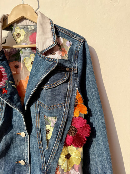 Customised cutwork Denim Jacket