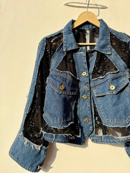Customised cutwork Denim Jacket
