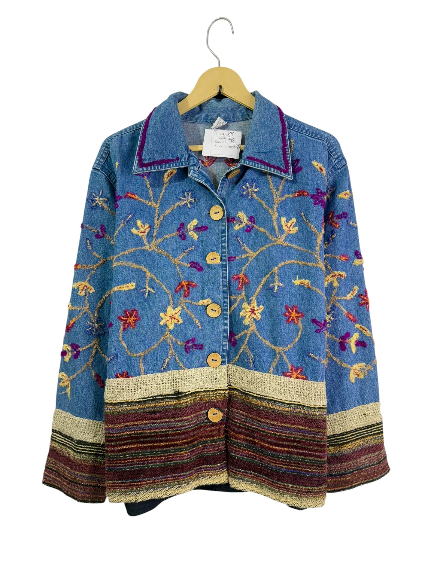 Denim Embroidered Vintage Jacket