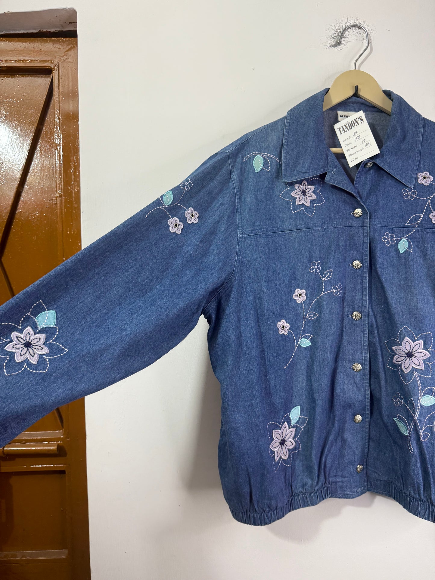 Alfred Benner Embroidered Denim Shirt
