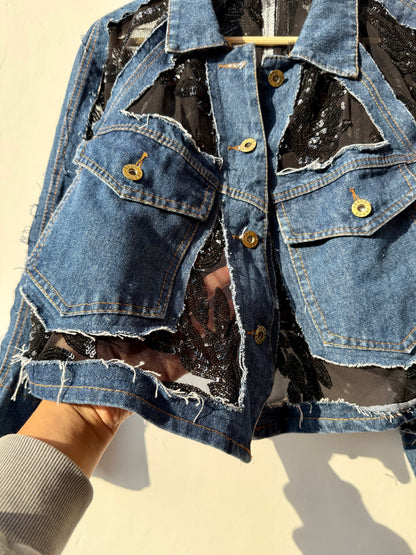 Customised cutwork Denim Jacket