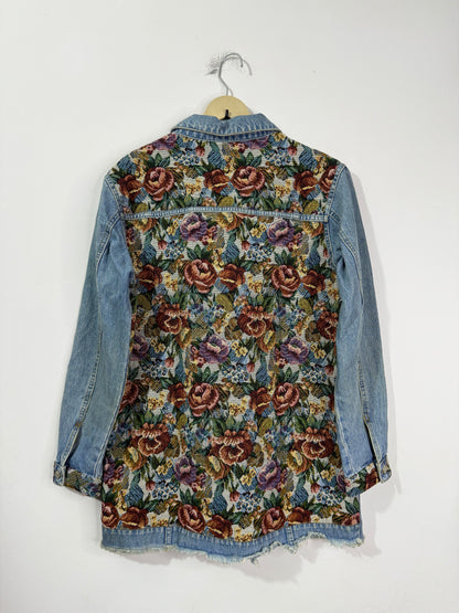 Customised tapestry patch Denim Jacket
