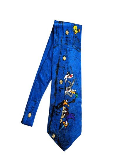 Looney Tunes Mania  Vintage Silk Tie