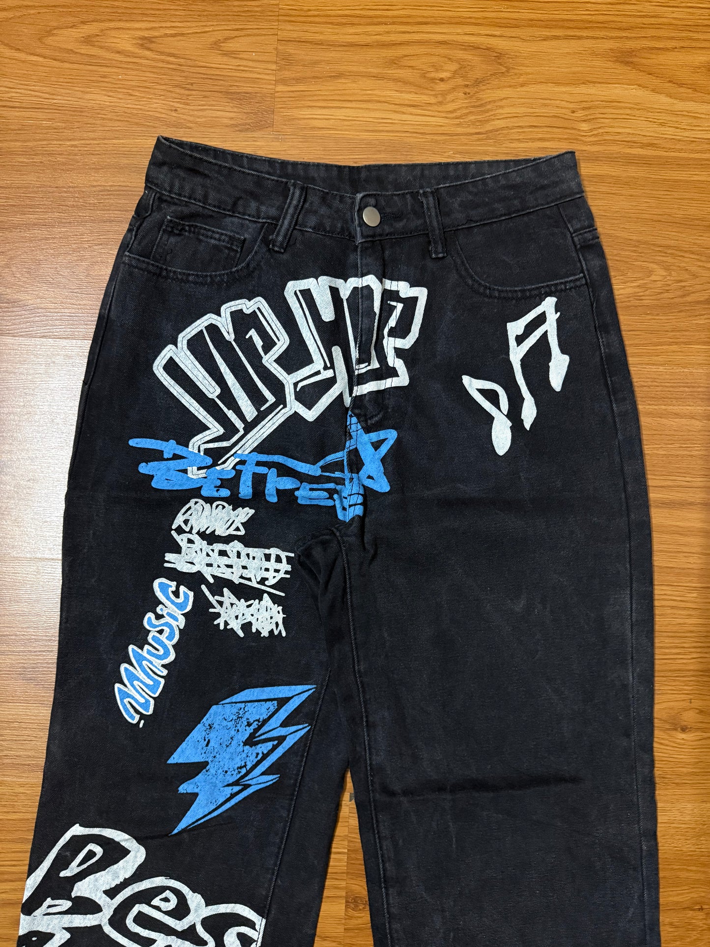 Hip Hop printed  Jeans