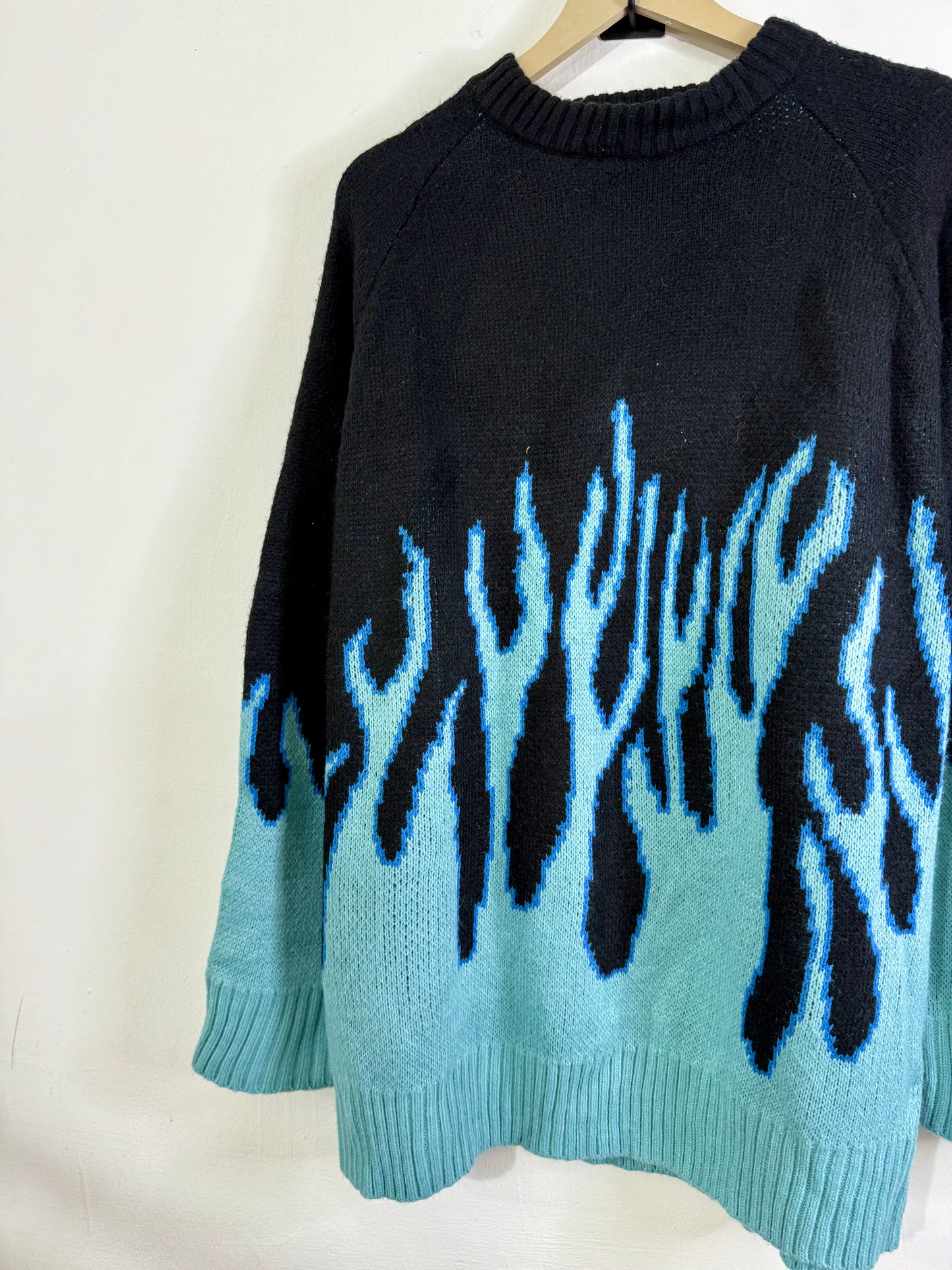 Blue fire Woolen Sweater