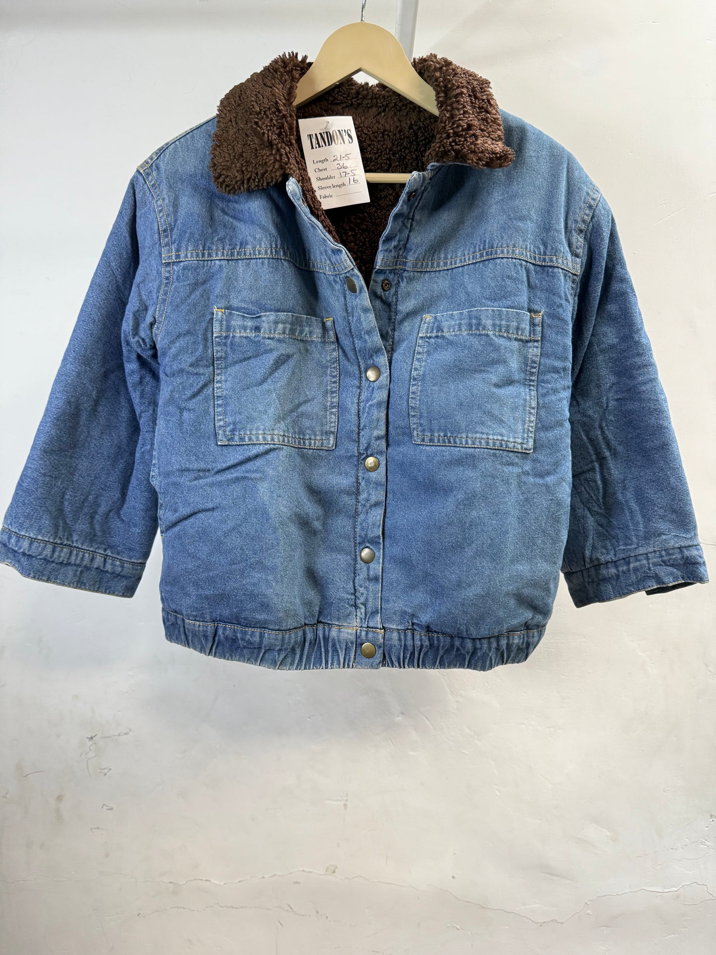 Denim and fur Jacket