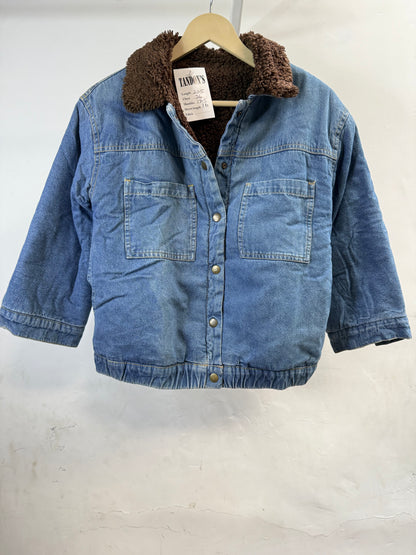 Denim and fur Jacket