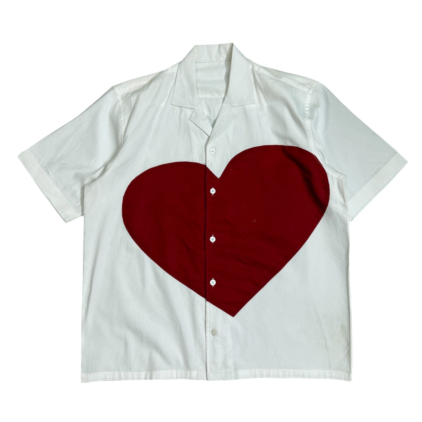 Red Heart Patch 100% Cotton Shirt