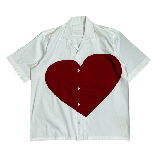 Red Heart Patch 100% Cotton Shirt