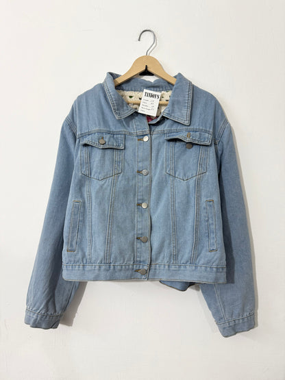 Reversible Denim Crochet Jacket