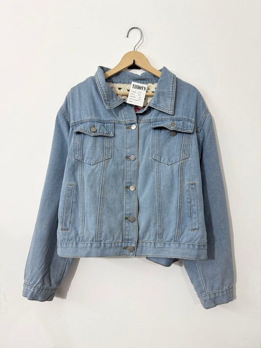 Reversible Denim Crochet Jacket