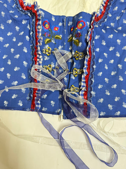 Royal Blue Corset Top