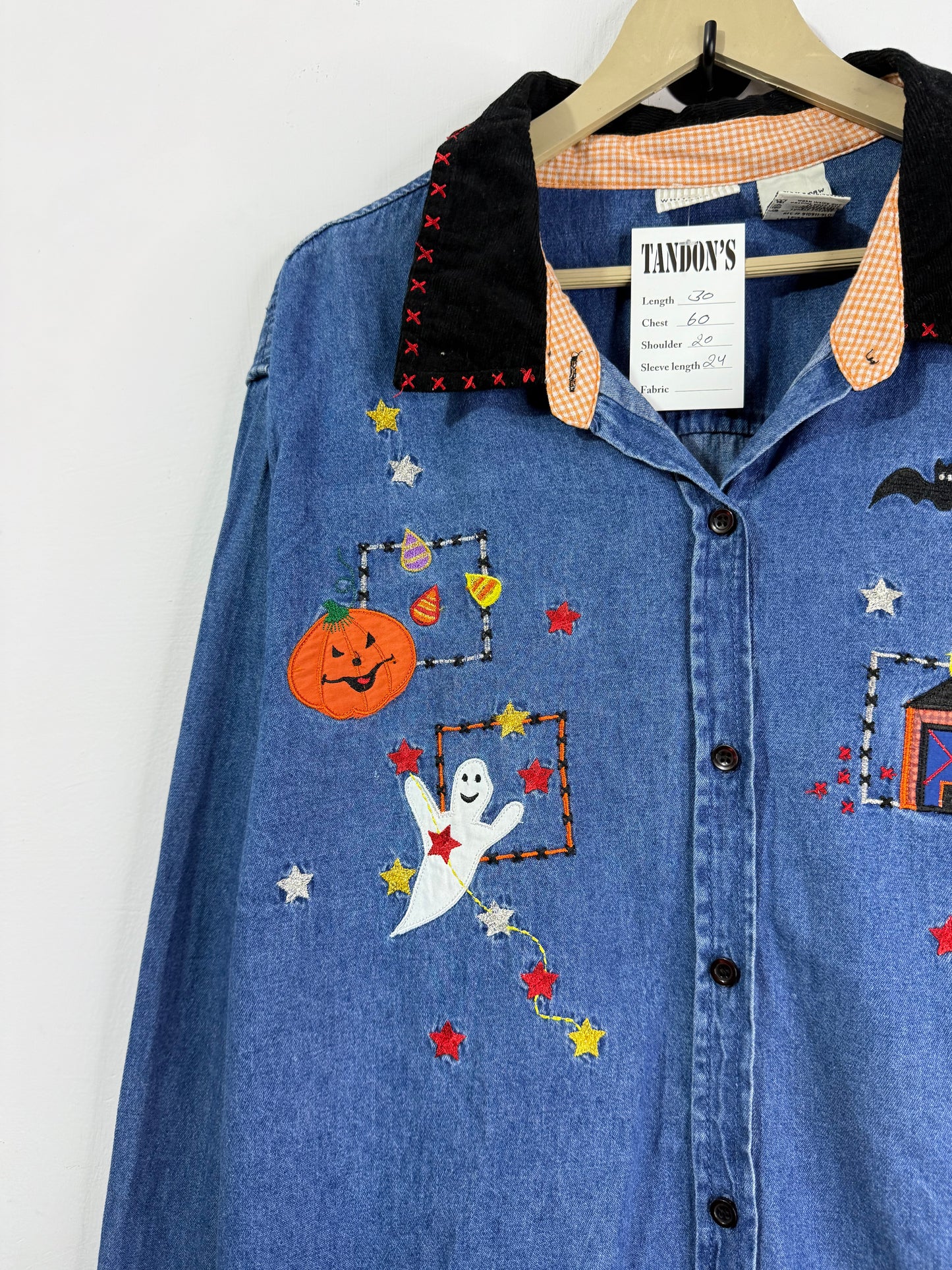 Embroidered Denim Shirt