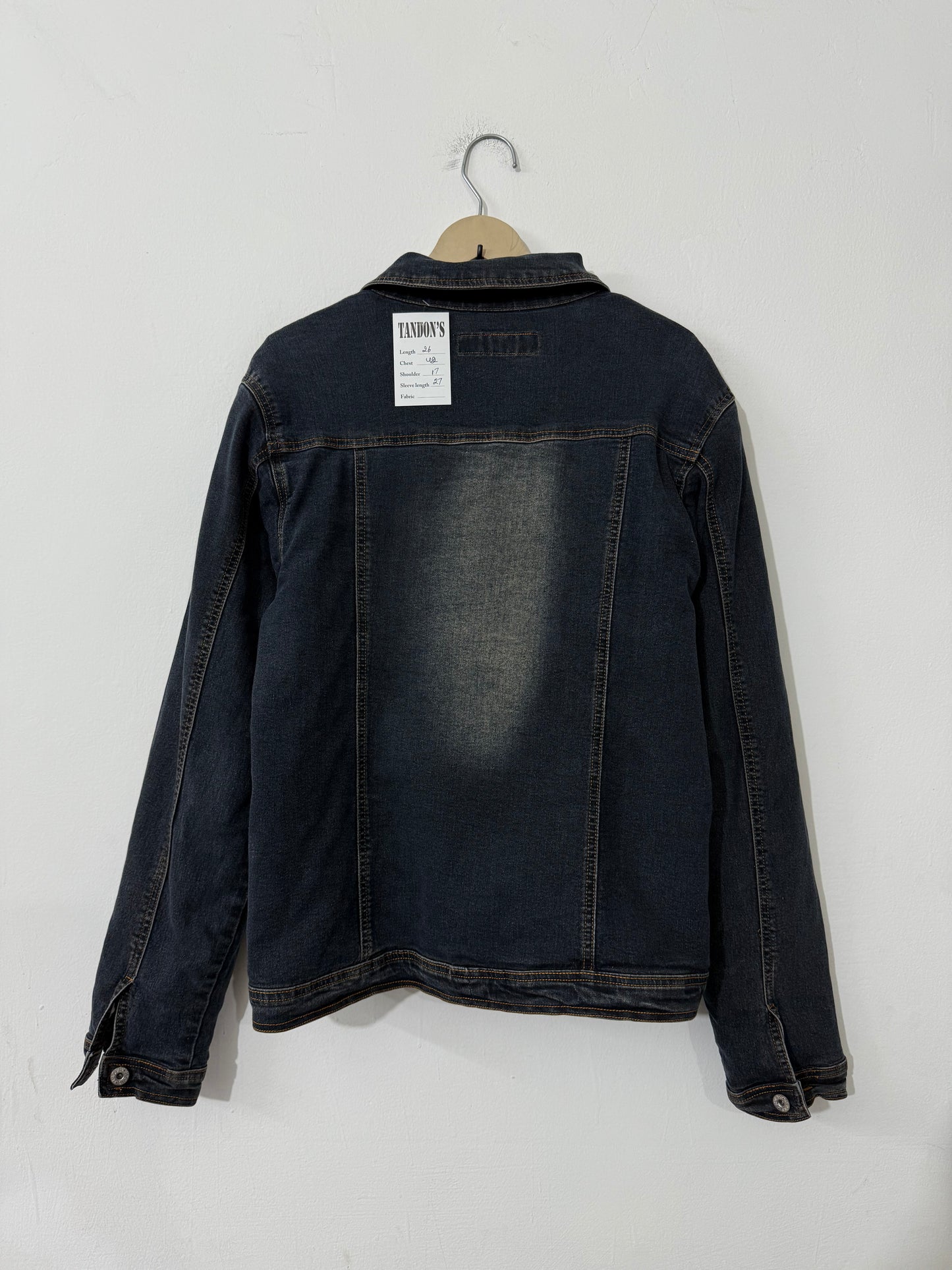Reversible Denim Crochet Jacket
