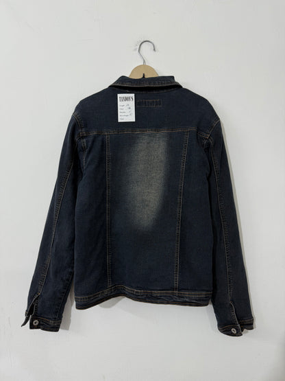 Reversible Denim Crochet Jacket