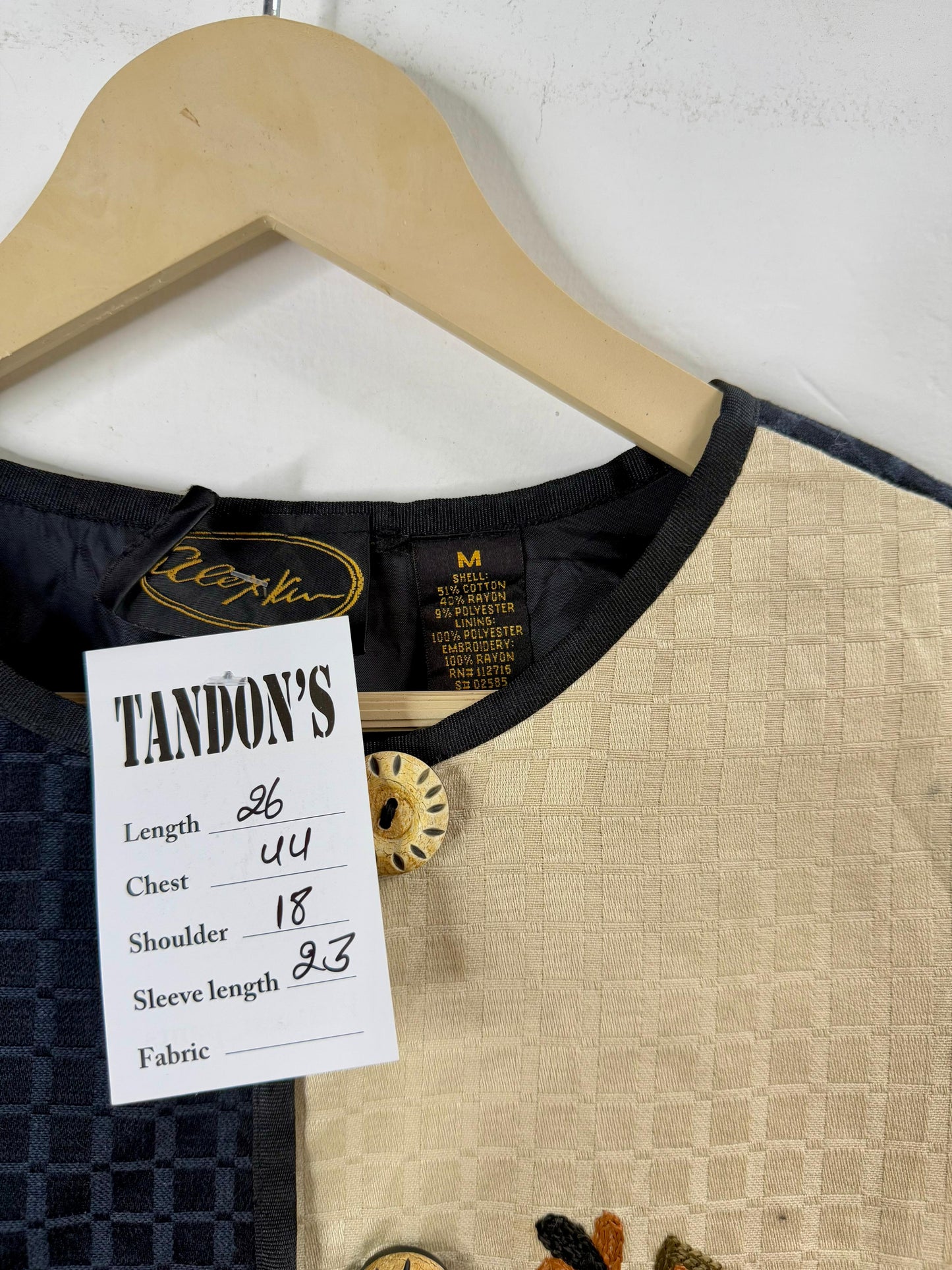 Alex Kin Patch Embroidered Jacket