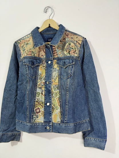 Customised tapestry patch Denim Jacket