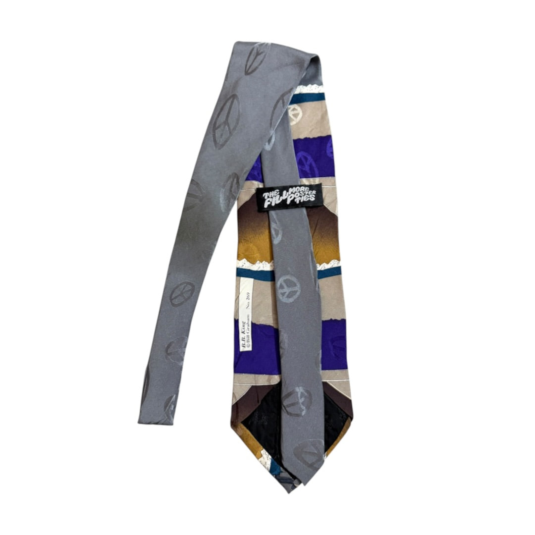The fillmore Poster Tie   Vintage Silk Tie