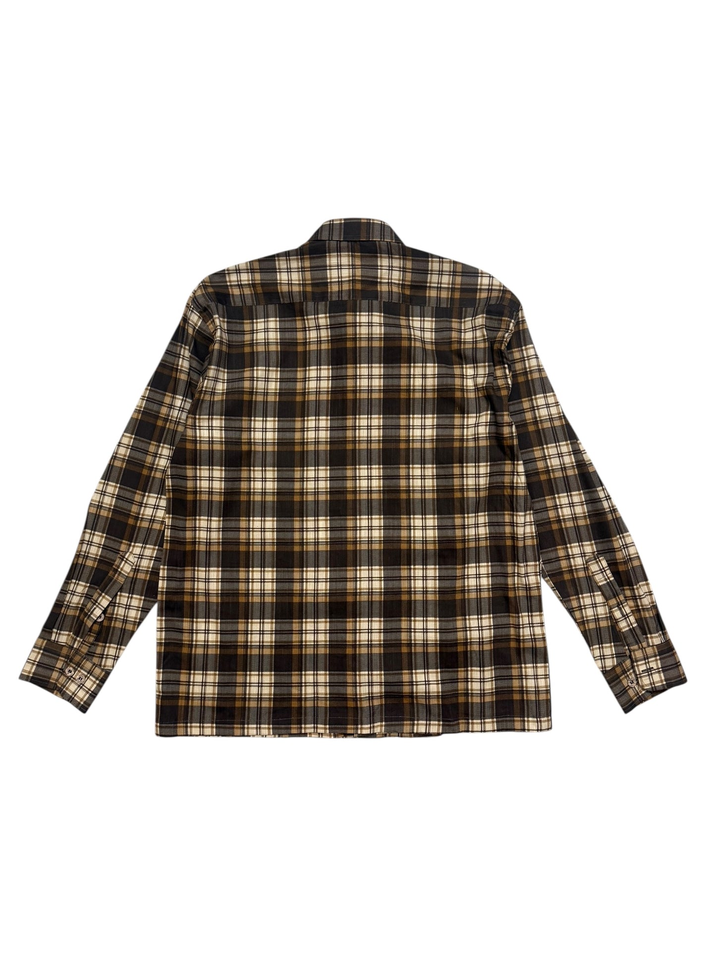 Cheongsam Brown 100% Cotton Shirt