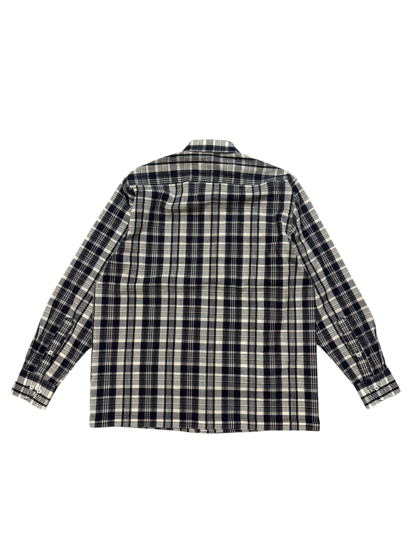 Cheongsam Black Check 100% Cotton Shirt