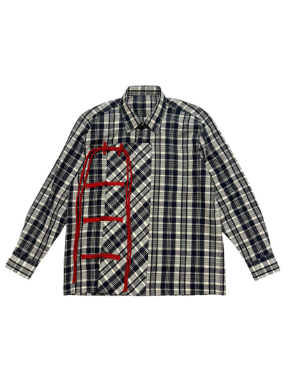 Cheongsam Black Check 100% Cotton Shirt