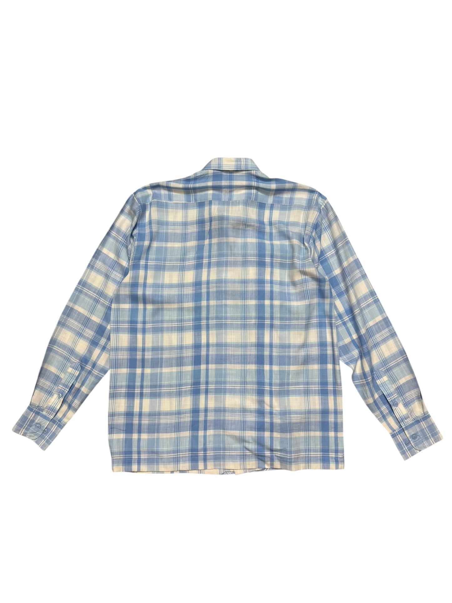 Cheongsam Blue 100% Cotton Shirt