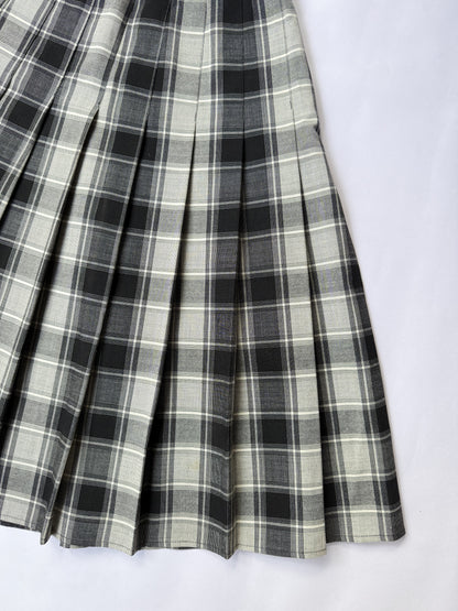 Box Plated  A'line Skirt