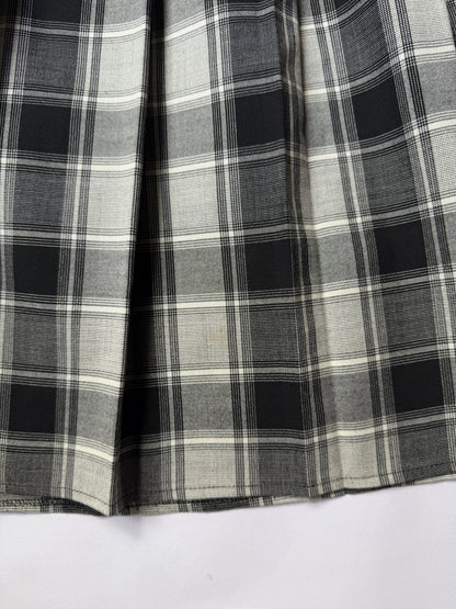 Box Plated  A'line Skirt