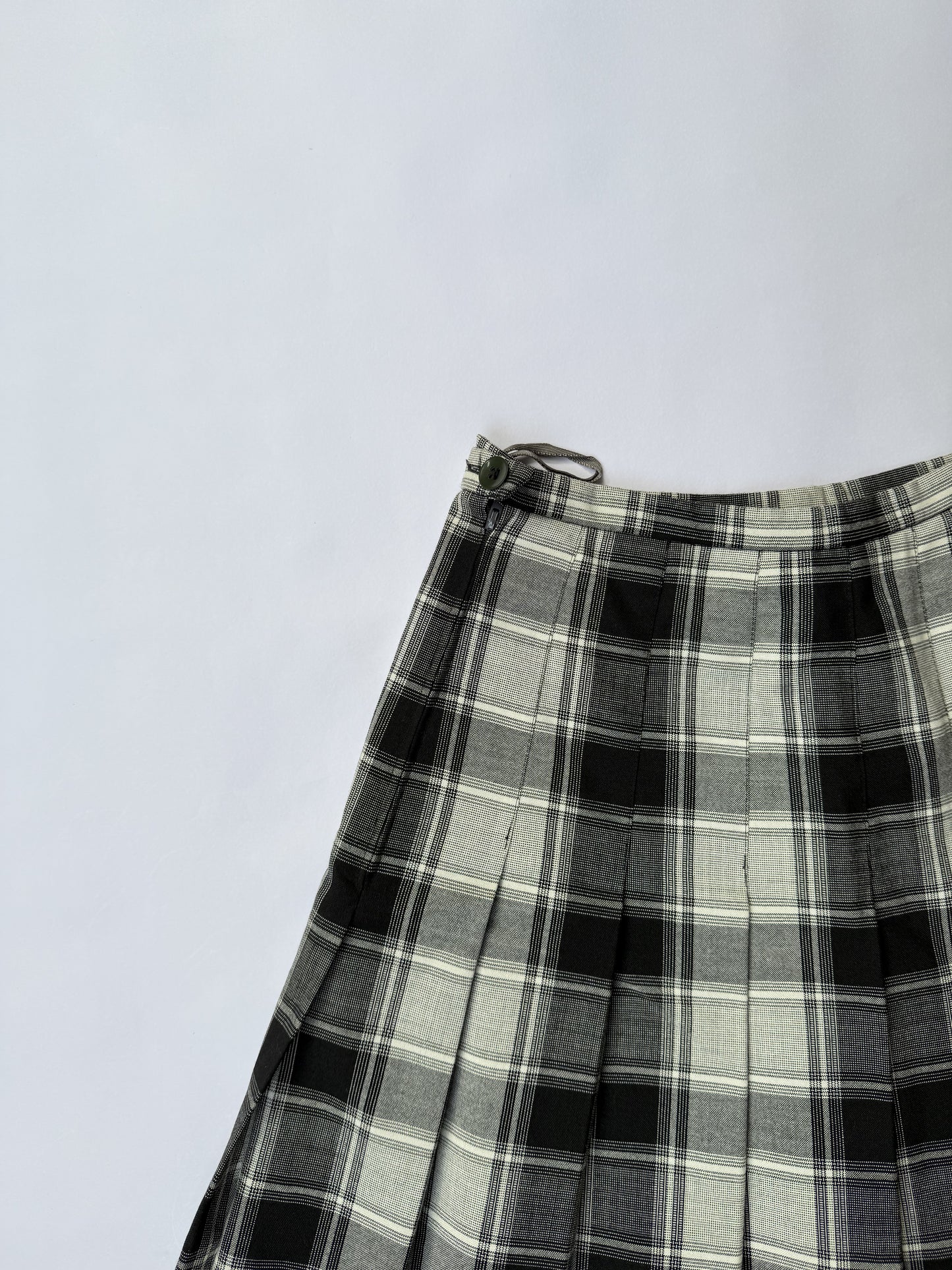 Box Plated  A'line Skirt