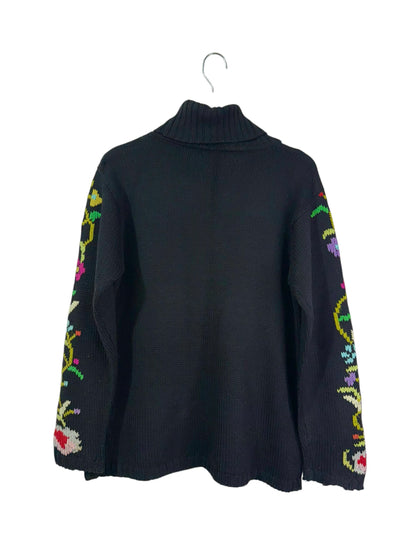Abstract Floral Sweater