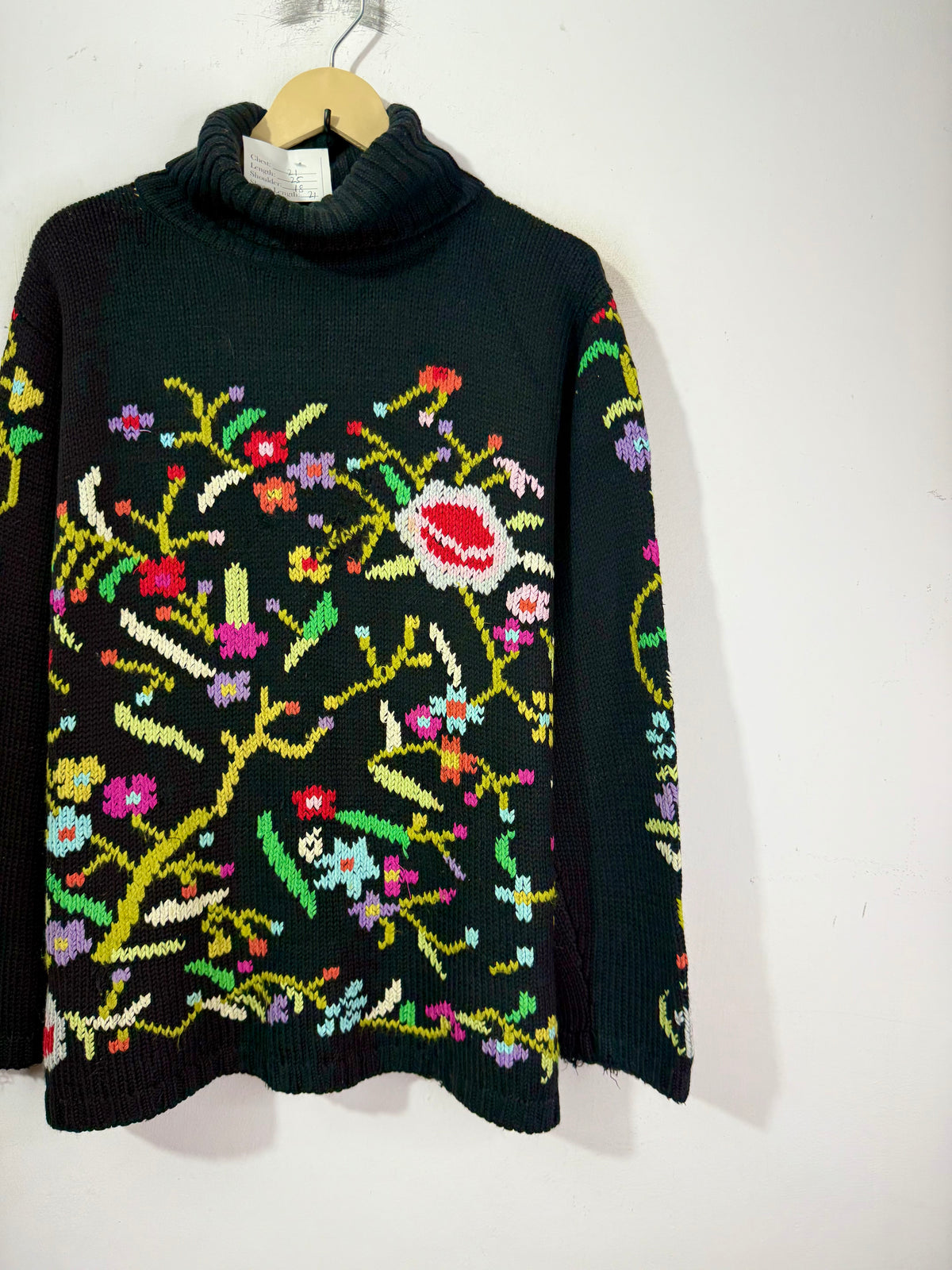 Abstract Floral Sweater