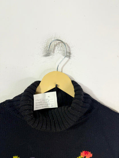 Abstract Floral Sweater