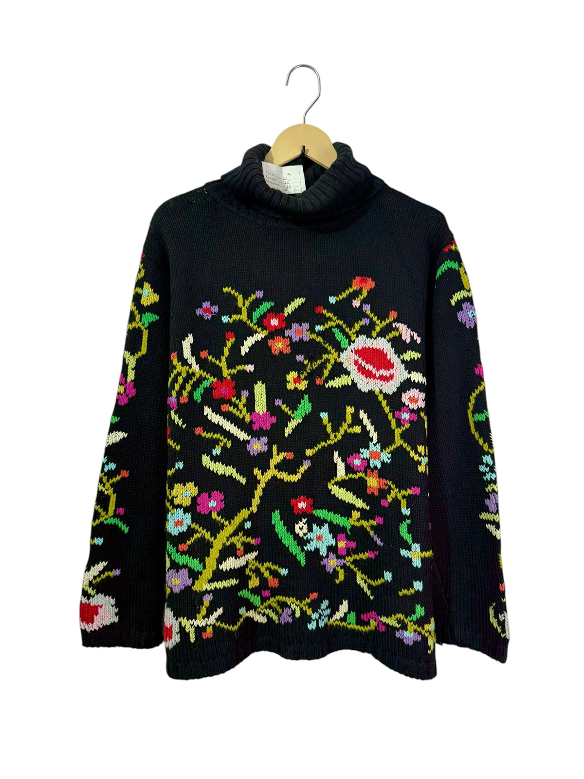 Abstract Floral Sweater