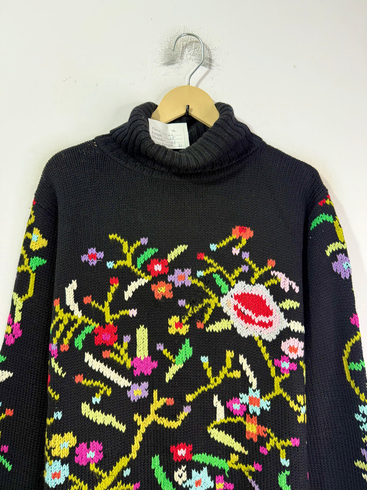 Abstract Floral Sweater