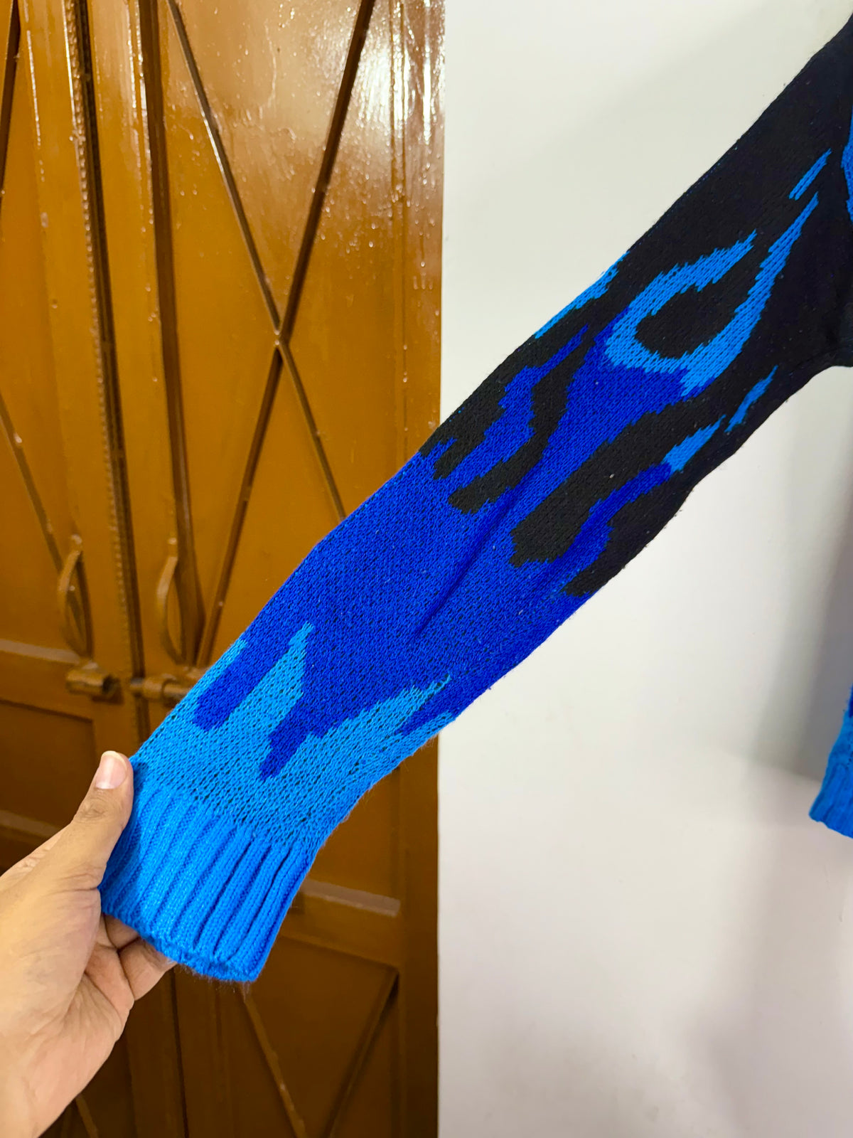 Blue Fire Sweater