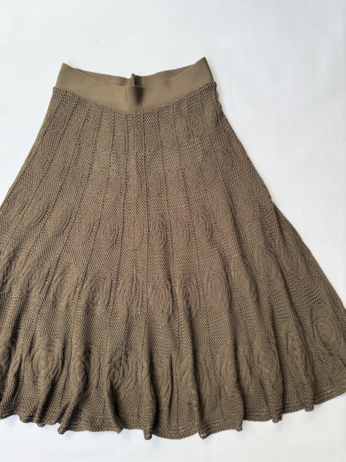 A'line Crochet Long skirt