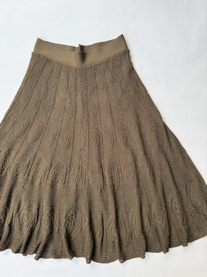 A'line Crochet Long skirt