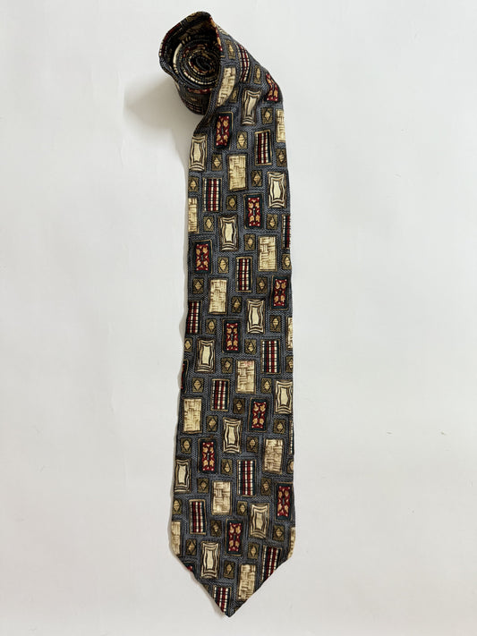 Foxx & Hawkfield vintage silk tie