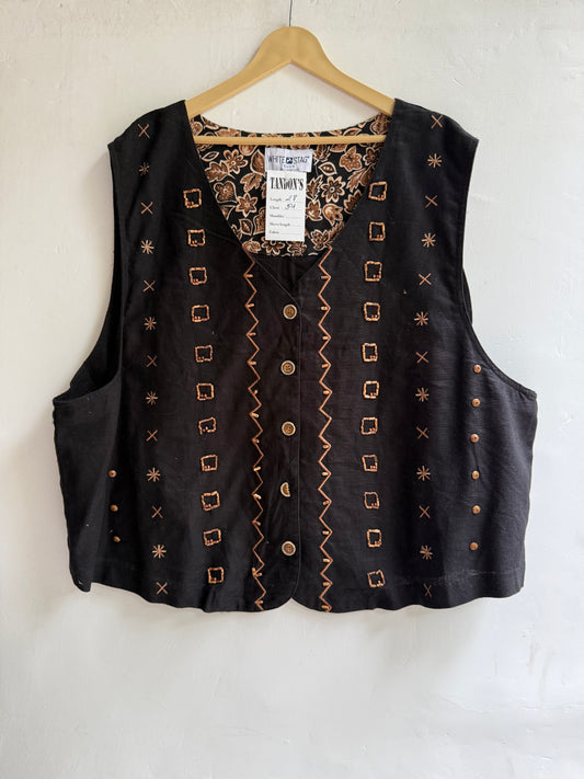 White Stag embroidered  Vest