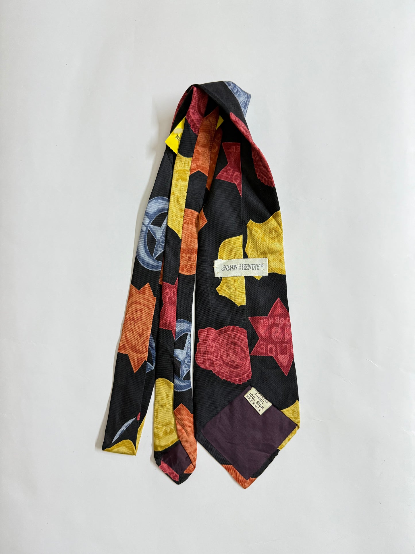 John Henry Vintage silk tie