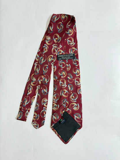 Enrico Guccini Vintage silk tie