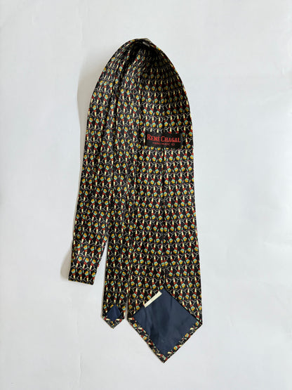Rene Chagal Vintage silk tie